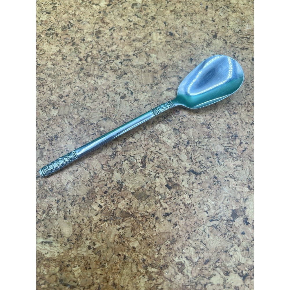National TRACERY Stainless NS Japan Basket Weave Silverware teaspoon Flatware